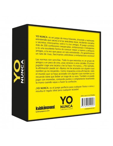 YO NUNCA - Juego de Mesa
