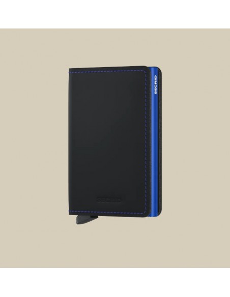 Slimwallet Matte Black&Blue