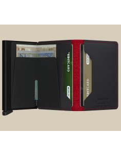 Slimwallet Perforated Black&Red 2