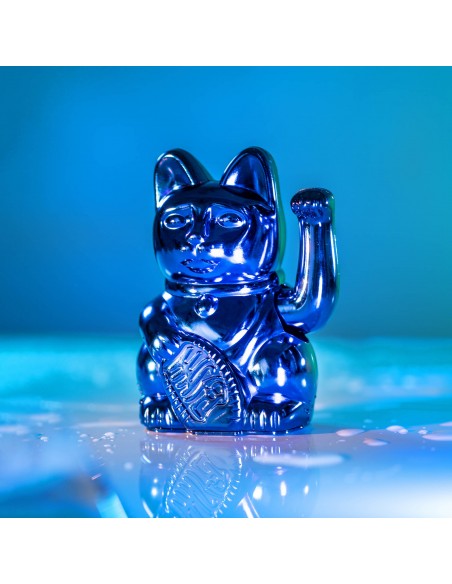 Lucky Cat Cosmic Edition Earth - Shiny Blue