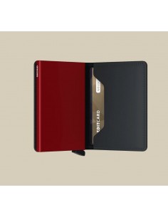 Slimwallet Matte Black & Red 2