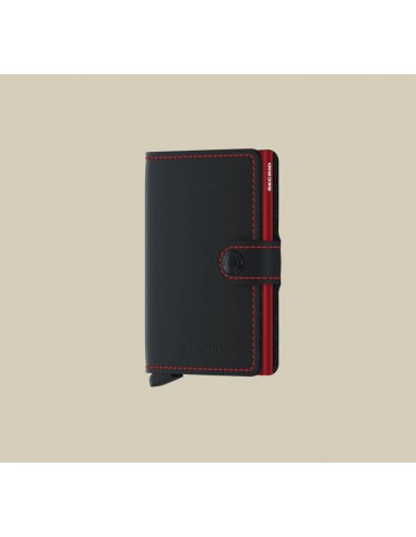 Miniwallet Matte Black & Red