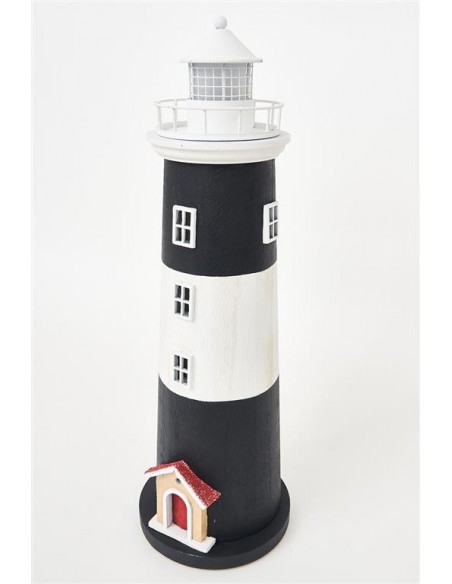 FARO DE METAL CON LED, Ø:15cm H:45,5cm
