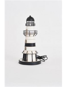 FARO DE METAL CON LED, Ø: 21 cm - H: 44 cm 2