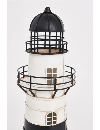 FARO DE METAL CON LED, Ø: 21 cm - H: 44 cm