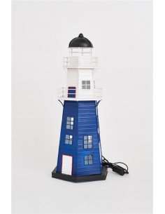 FARO DE METAL CON LED, L: 22,5 cm - W: 22,5 cm - H: 59 cm 2