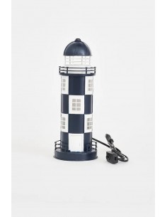 Faro de metal  Ø: 12 cm - H: 32 cm