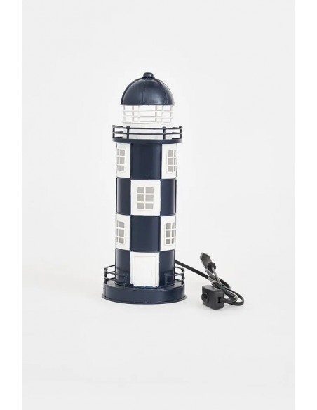 Faro de metal  Ø: 12 cm - H: 32 cm