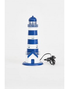 Faro de metal con caseta Ø: 14 cm - H: 31 cm