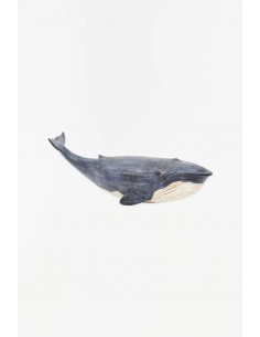 Ballena decorativa en resina L: 50 cm - H: 16 cm