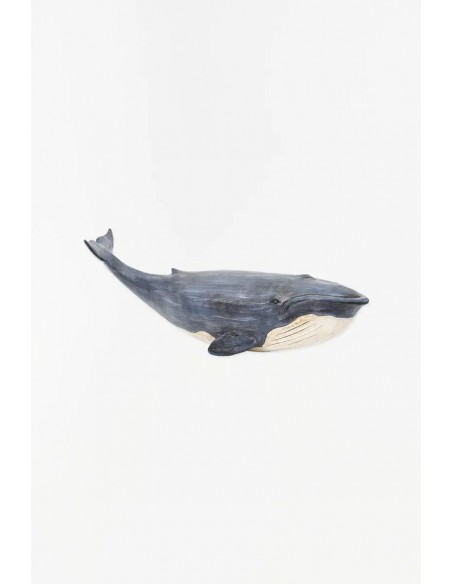 Ballena decorativa en resina L: 50 cm - H: 16 cm