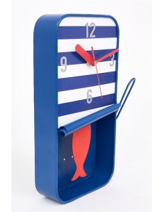 Reloj lata de conservas a rayas 2