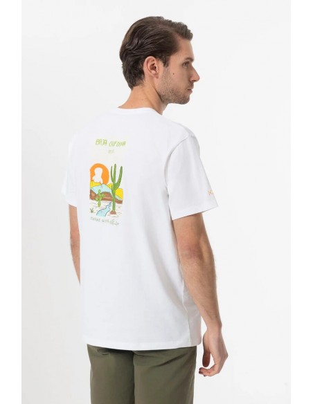 CAMISETA ESTAMPADO DESIERTO BLANCO PURO