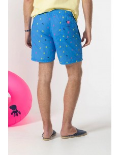 BAÑADOR ESTAMPADO ELPULPO ALLOVER DE COLORES AZUL LAVANDA 2