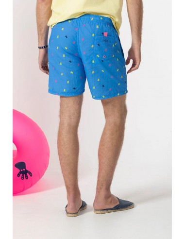 BAÑADOR ESTAMPADO ELPULPO ALLOVER DE COLORES AZUL LAVANDA