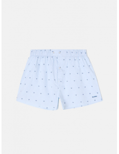 Calzoncillo rayas raquetas celeste