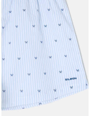 Calzoncillo rayas raquetas celeste