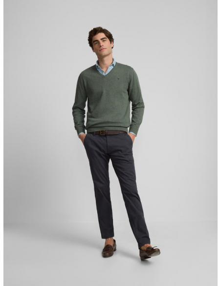 Pantalon sport chino casual azul marino