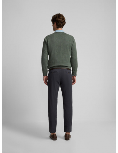 Pantalon sport chino casual azul marino