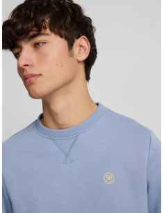 Sudadera smile big azul indigo 2