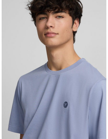 Camiseta smile big azul medio