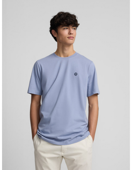 Camiseta smile big azul medio