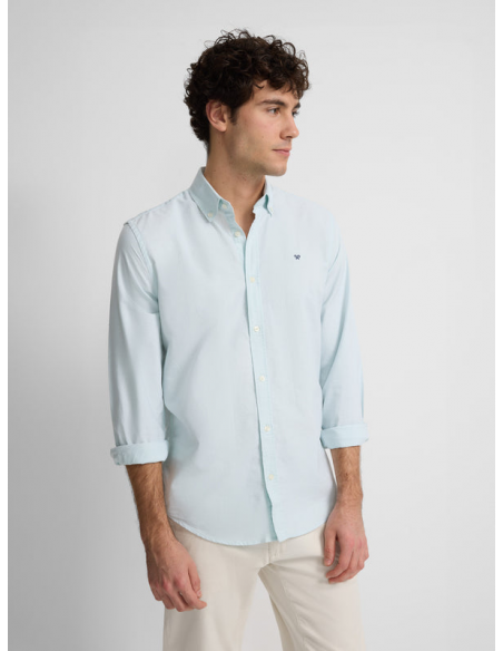Camisa sport oxford lisa verde claro