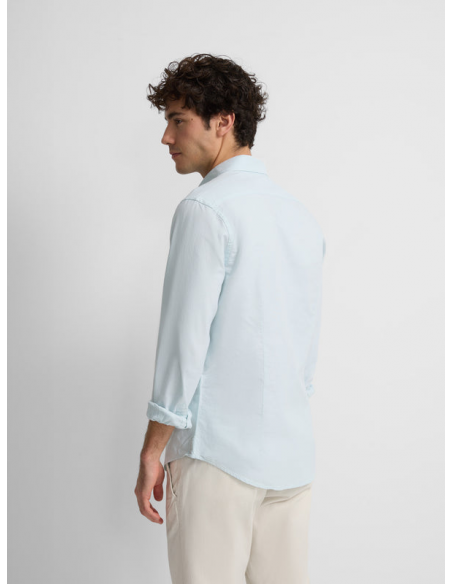 Camisa sport oxford lisa verde claro