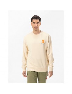 Sudadera EL PULPO Estampado Relieve Nautical Mood Beige 2