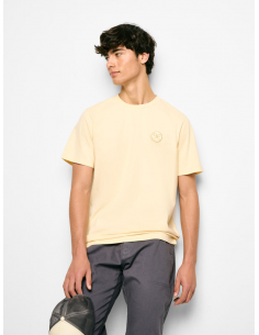 Camiseta logo smile amarilla