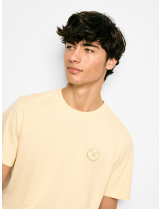 Camiseta logo smile amarilla 2