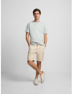 Bermuda cargo beige claro