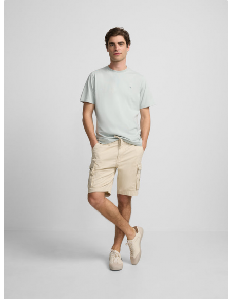 Bermuda cargo beige claro
