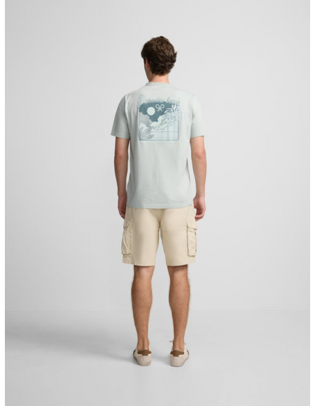 Bermuda cargo beige claro