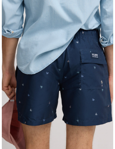 Bañador miniraquetas colores azul marino