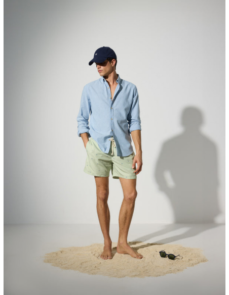 Bañador miniraquetas aguamarina