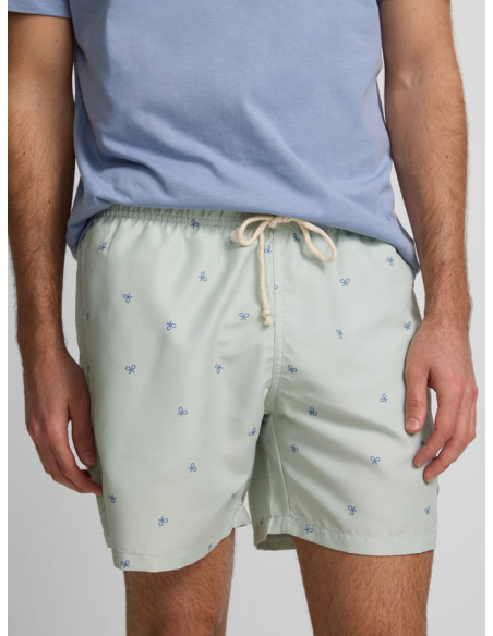 Bañador miniraquetas aguamarina