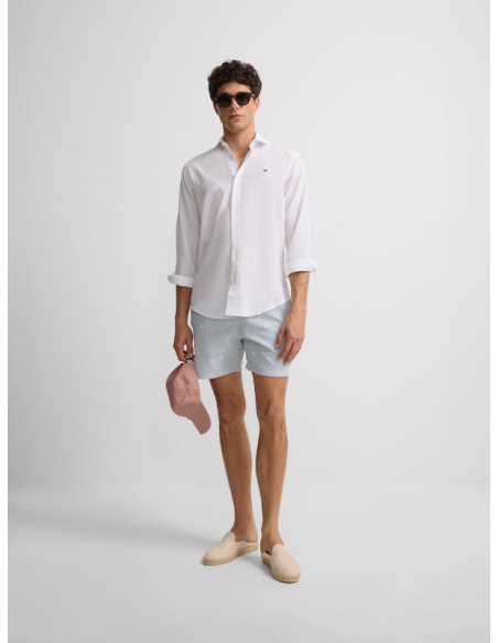 Bañador rayas verde medio