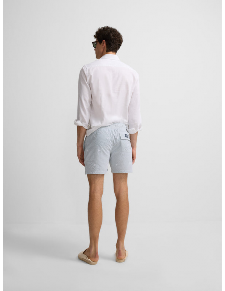 Bañador rayas verde medio