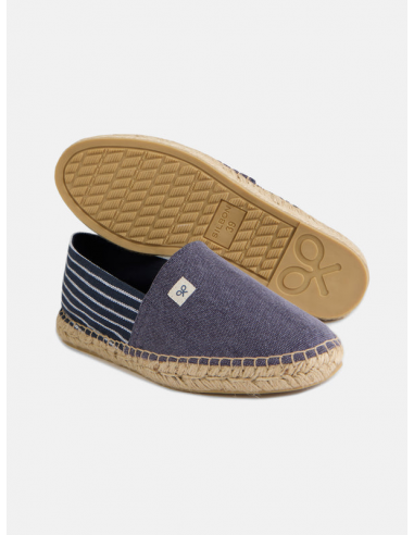 Alpargata naútica fantasía azul marino