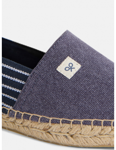 Alpargata naútica fantasía azul marino