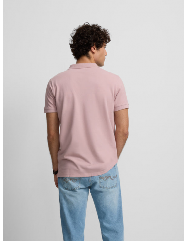 Polo clasico liso coral claro