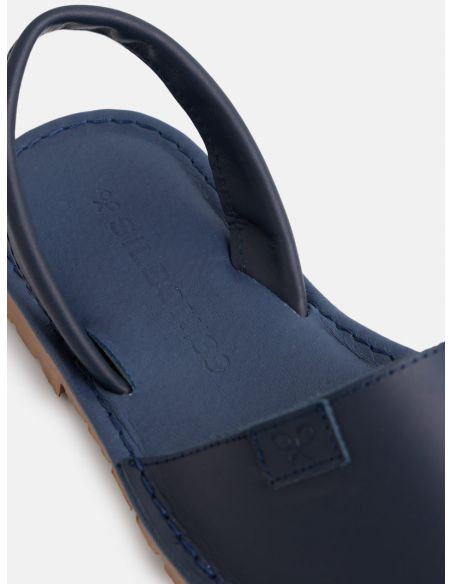 Sandalia albarca azul marino