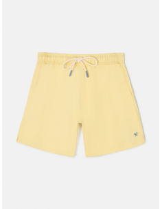 Bañador liso amarillo claro