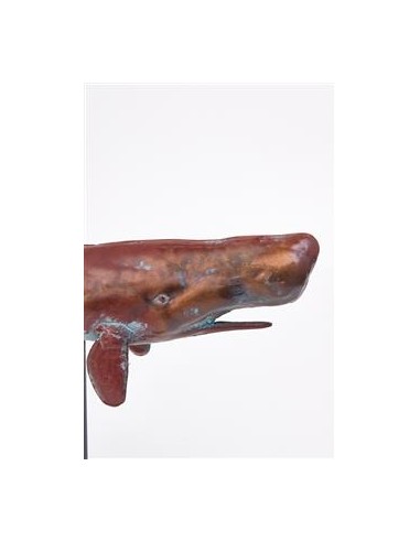 Cachalote con base en metal tamaño pequeño L: 30 cm - W: 9 cm - H: 28,5 cm