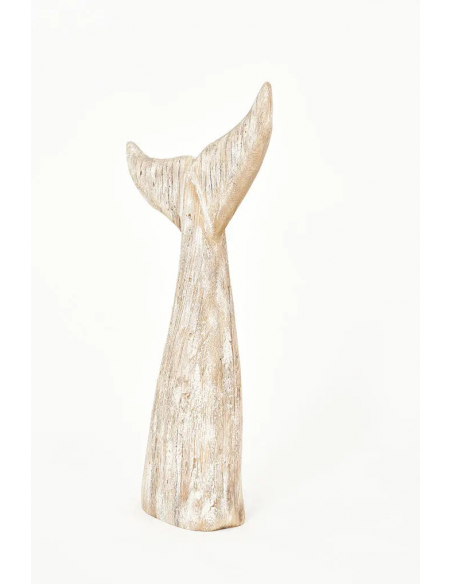 Cola de ballena de madera grande L: 29 cm - H: 50 cm