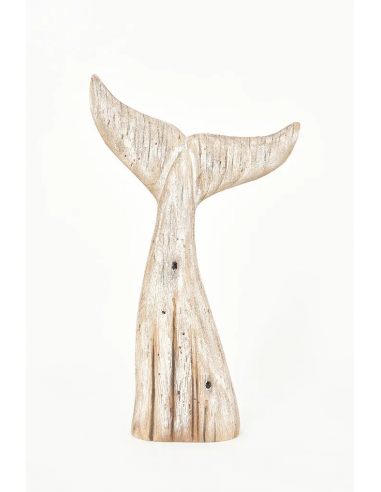 Cola de ballena de madera grande L: 29 cm - H: 50 cm