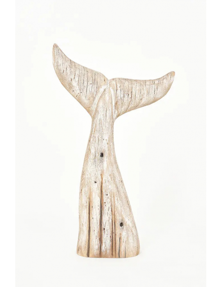 Cola de ballena de madera grande L: 29 cm - H: 50 cm