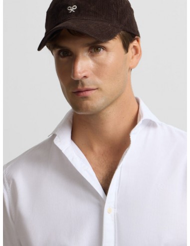 Camisa sport estructura espiga blanco