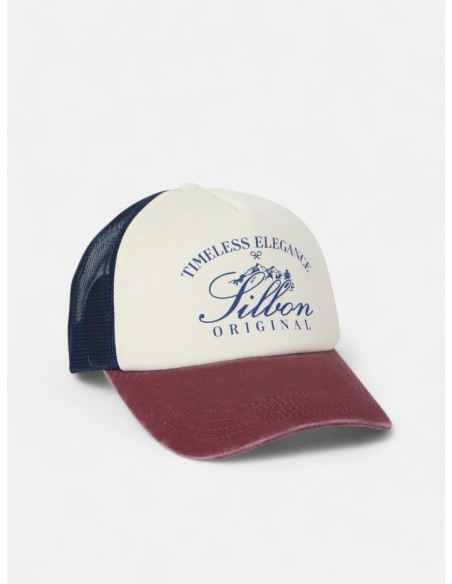 Gorra trucker original burdeos